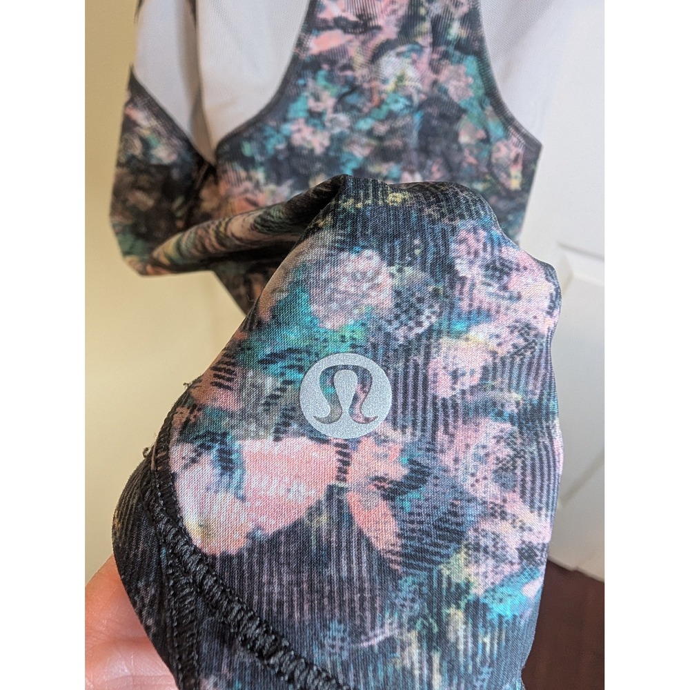 Lululemon Sculpt Tank Top Women 4 Dappled Daze Multi Mesh Back Racerback Active - Picture 4 of 5